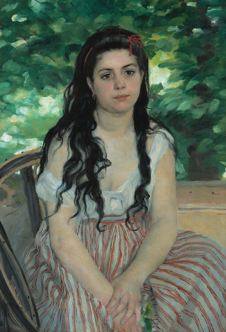 V létě - La bohémienne od Pierre-Auguste Renoir