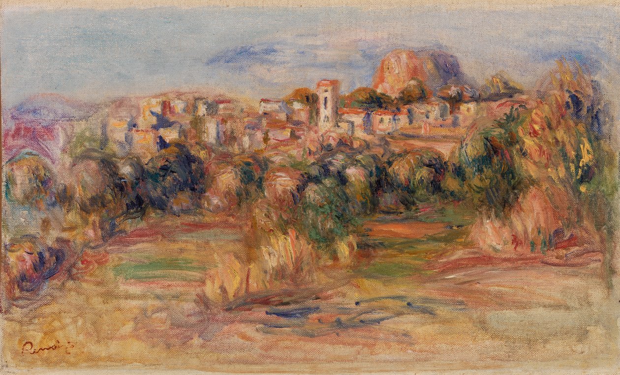 Krajina, La Gaude (Krajina, La Gaude) od Pierre-Auguste Renoir