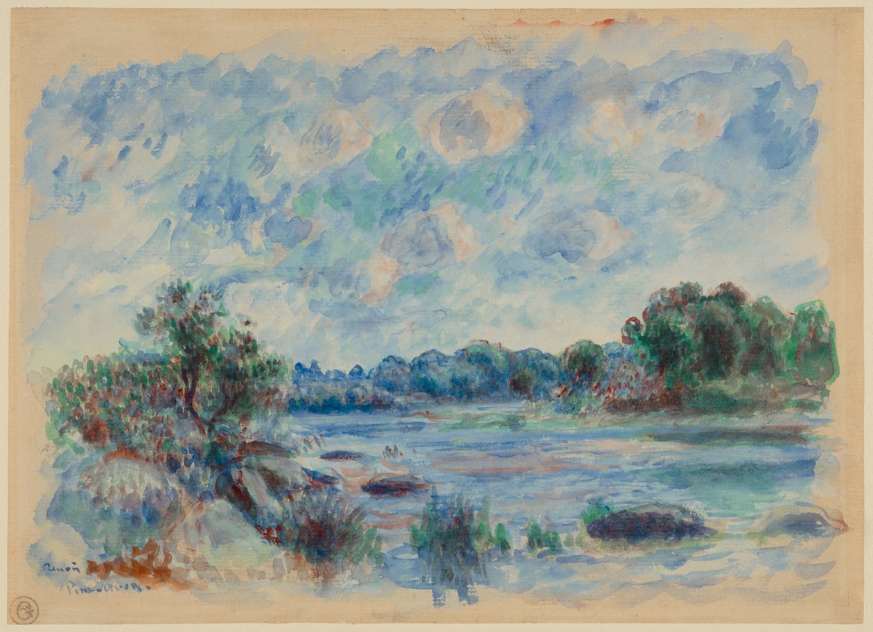 Krajina u Pont-Aven od Pierre-Auguste Renoir