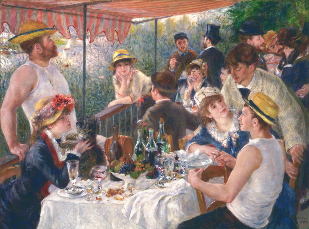 Oběd vodácké party od Pierre-Auguste Renoir