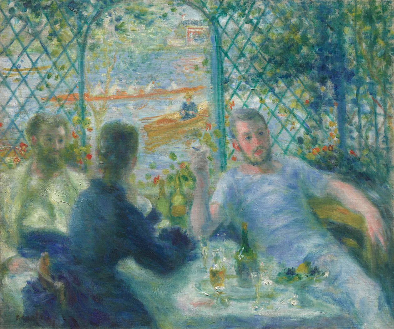 Oběd v restauraci Fournaise (oběd pro veslaře) od Pierre-Auguste Renoir