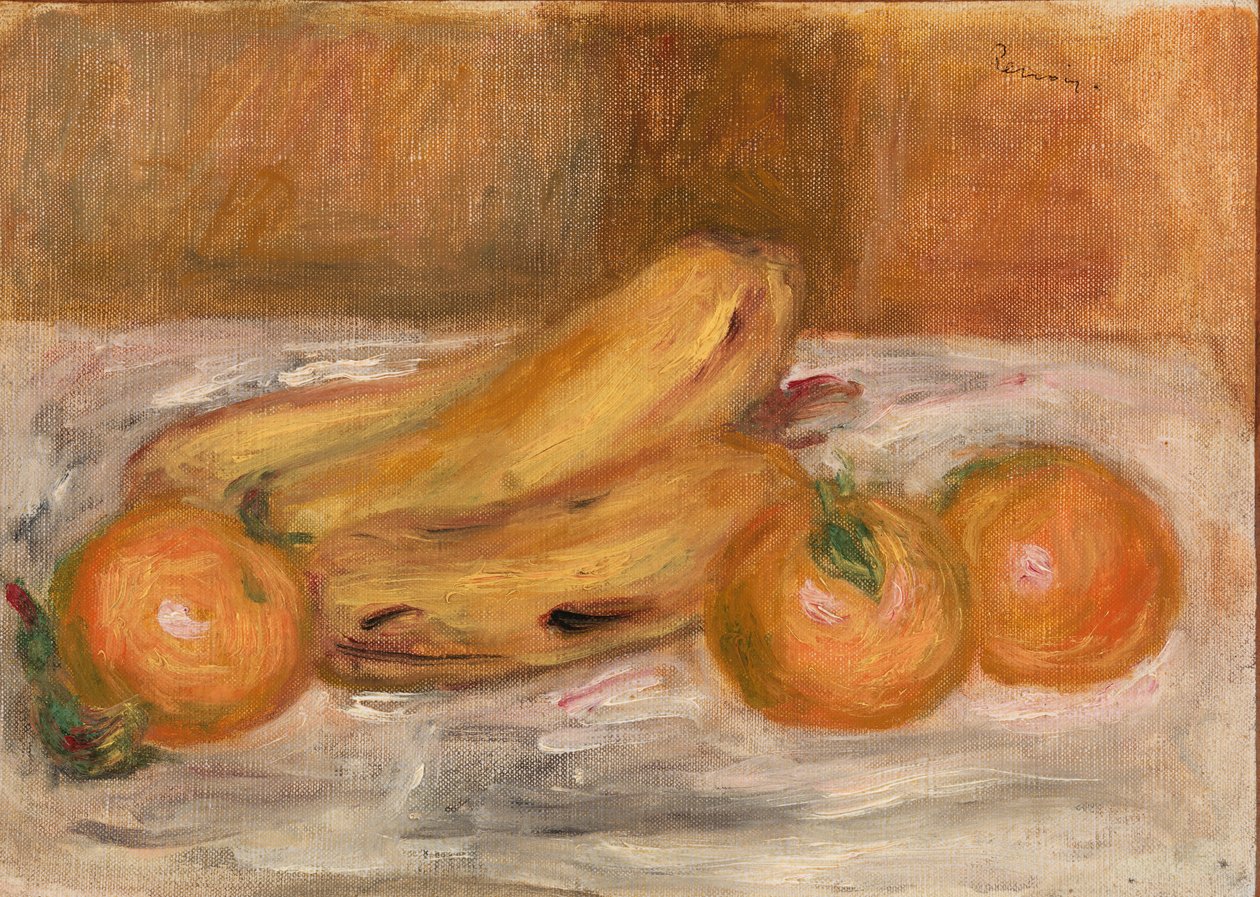 Pomeranče a banány od Pierre-Auguste Renoir