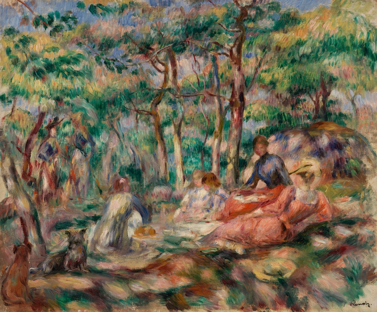 Piknik (oběd v trávě) od Pierre-Auguste Renoir