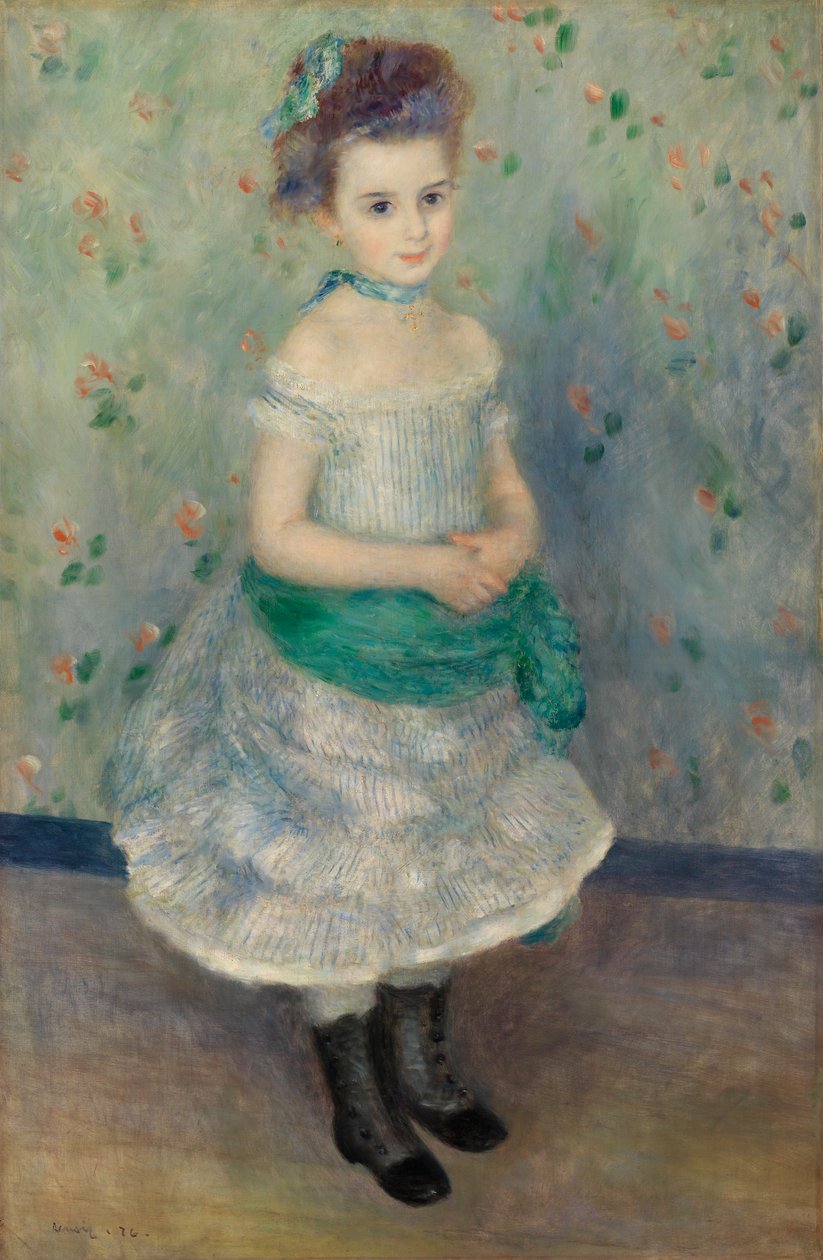 Portrét Jeanne Durand-Ruel (Portrét slečny J.) od Pierre-Auguste Renoir