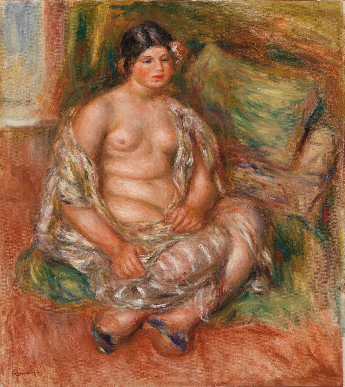 Sedící Odalisque od Pierre-Auguste Renoir