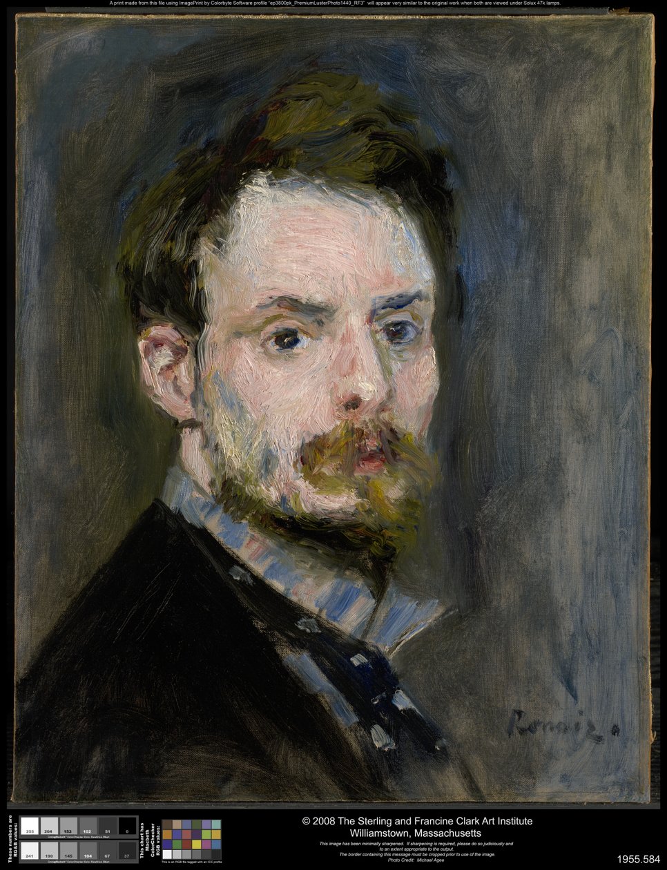 Autoportrét od Pierre-Auguste Renoir