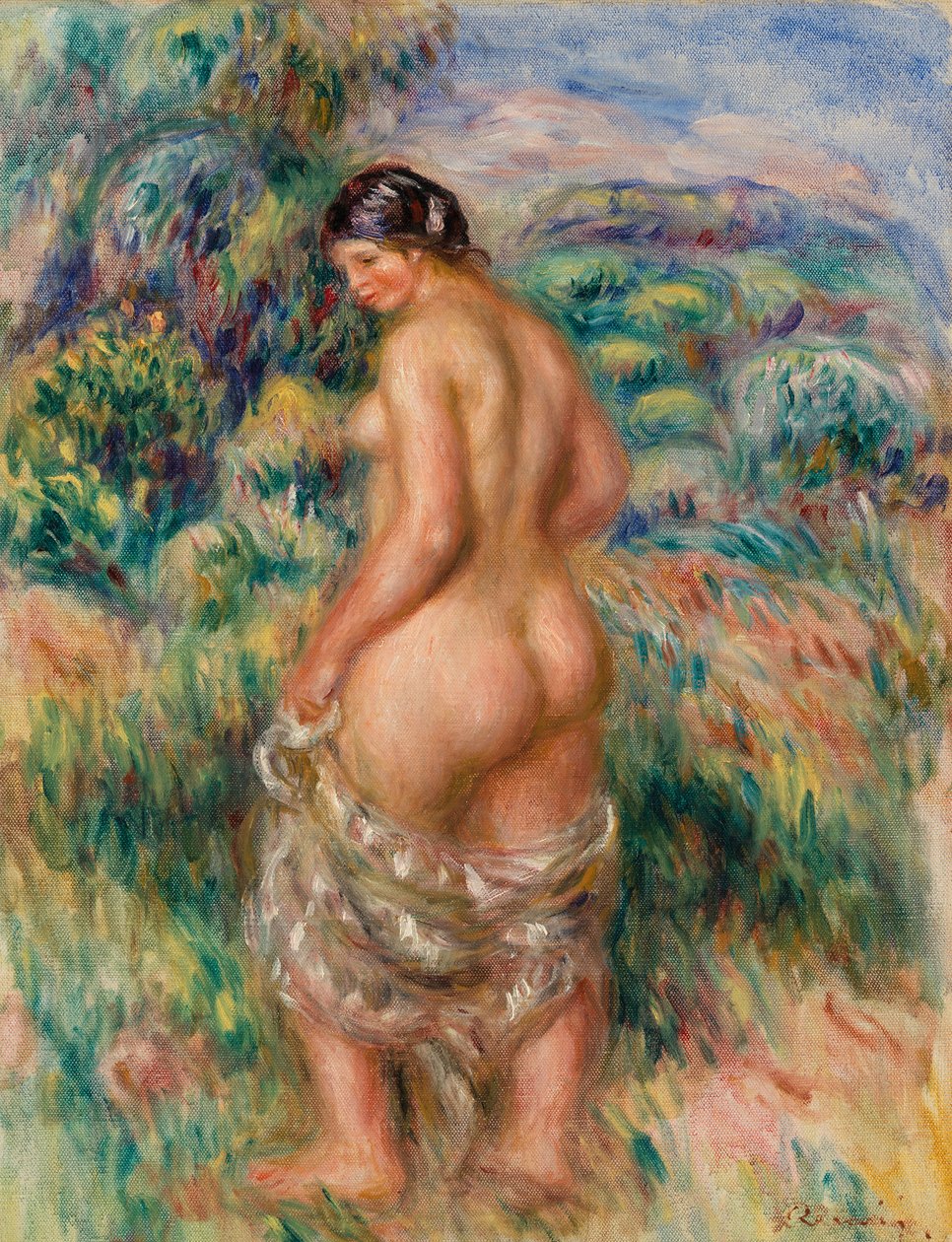 Stojící Bather od Pierre-Auguste Renoir