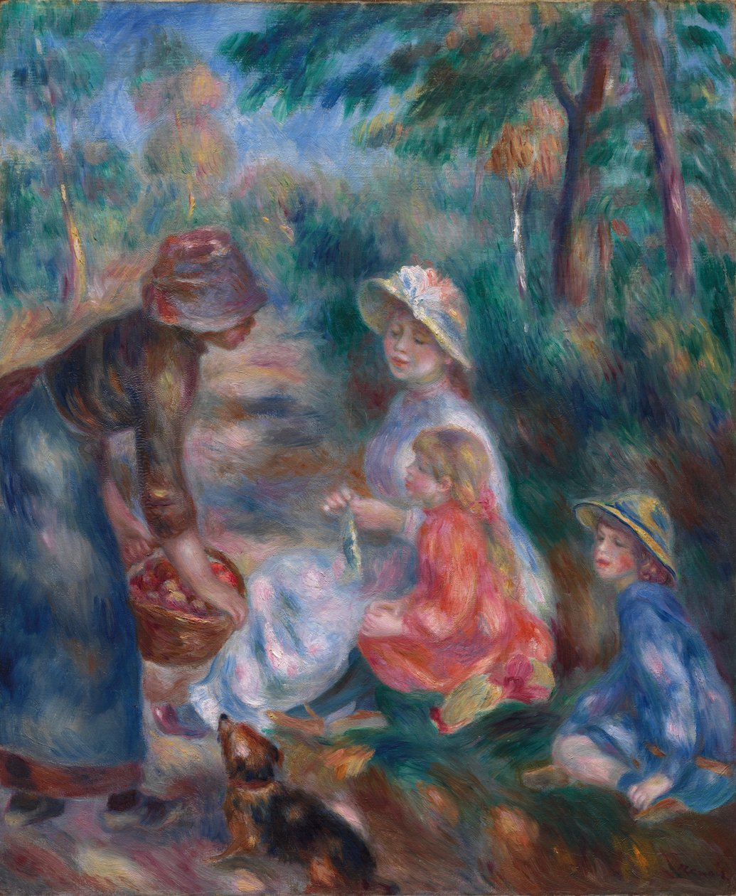 Prodejce Apple od Pierre-Auguste Renoir