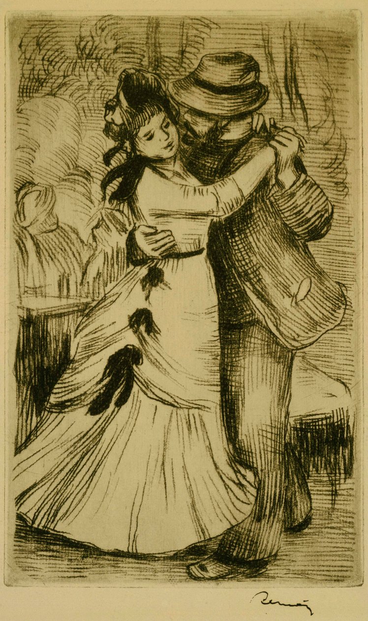 Tanec na venkově od Pierre-Auguste Renoir