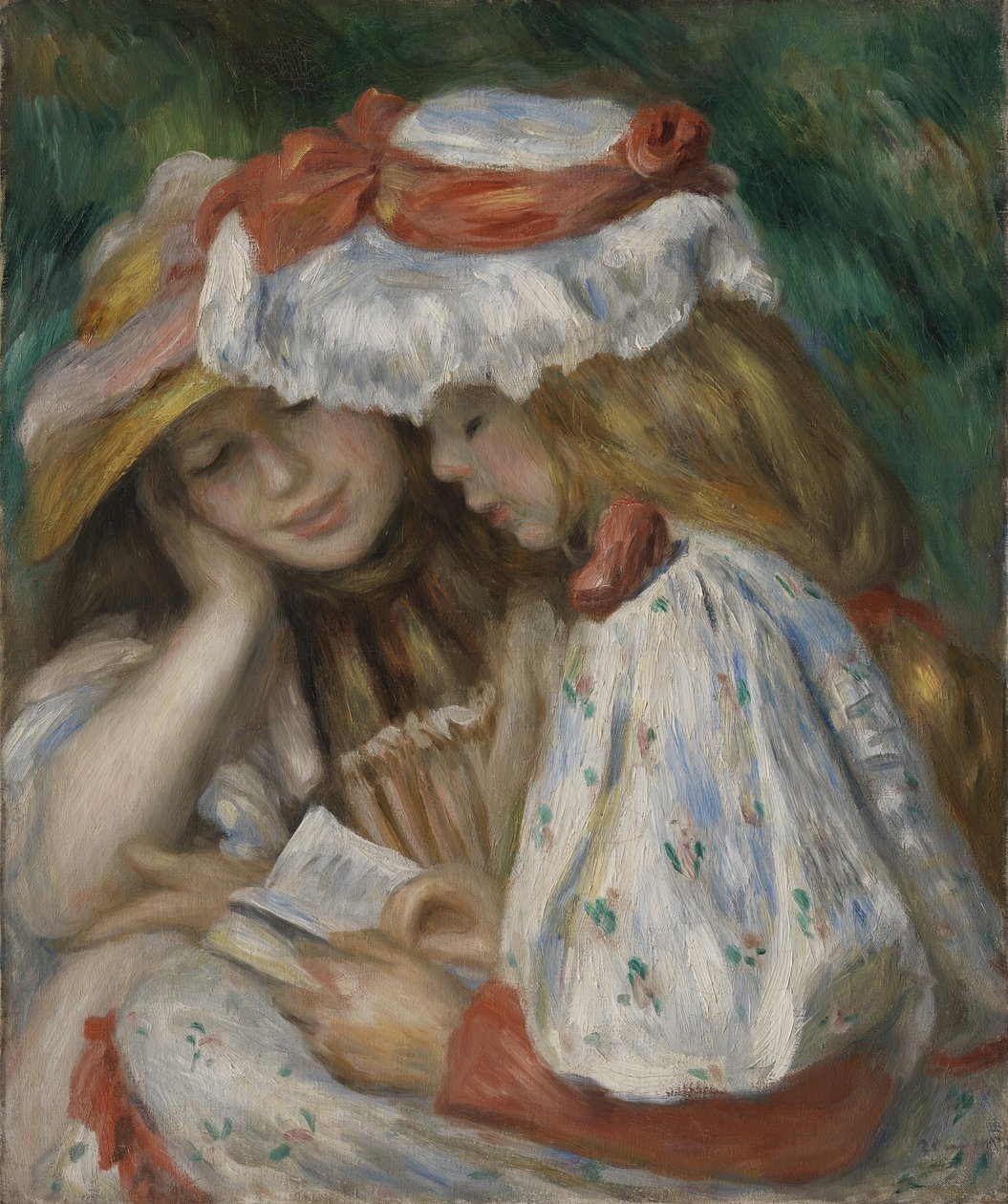 Dvě dívky čtou od Pierre-Auguste Renoir