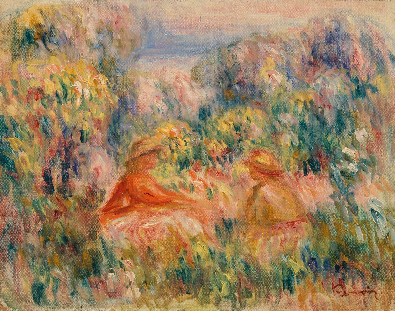 Dvě ženy v krajině od Pierre-Auguste Renoir