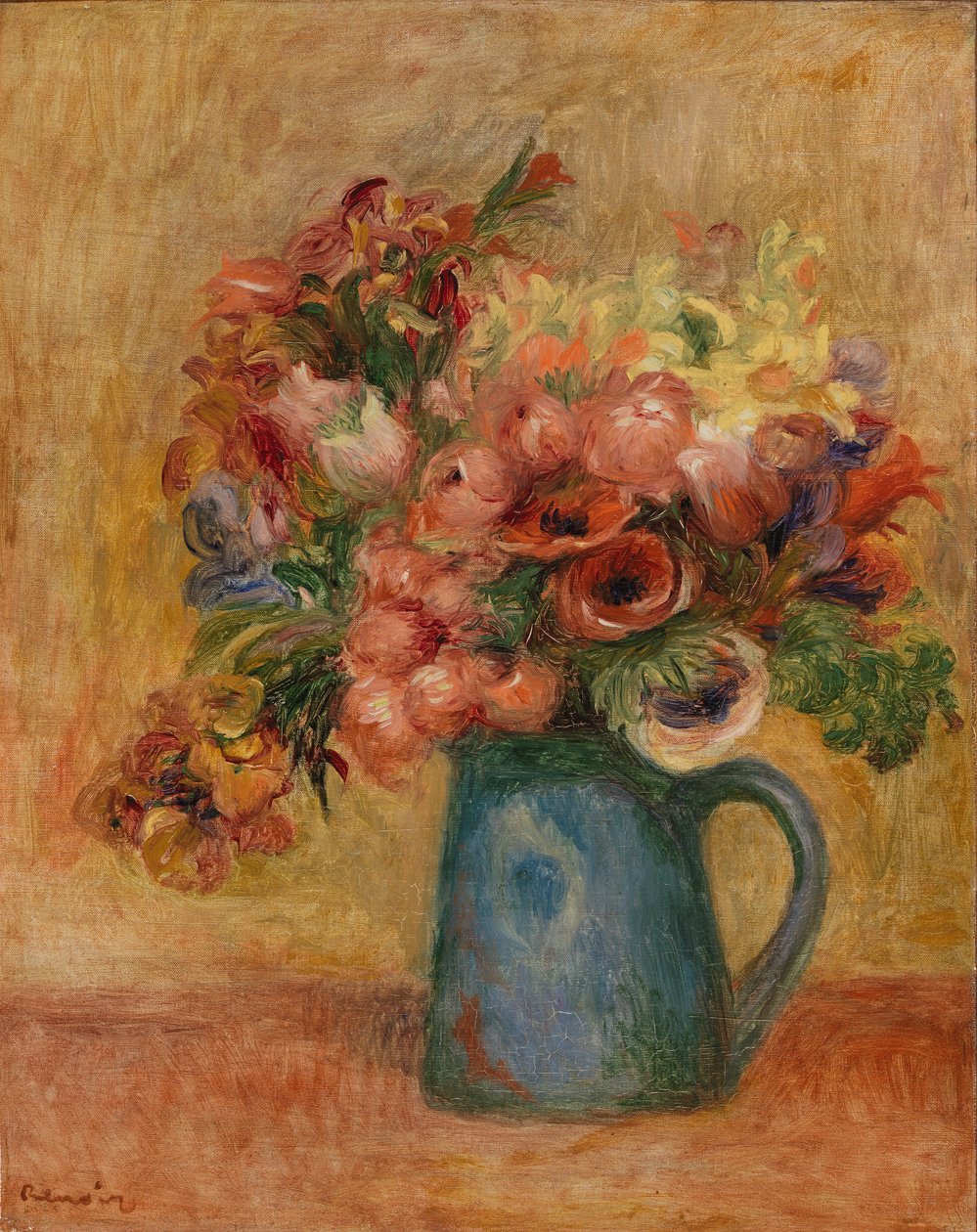 Váza s květinami od Pierre-Auguste Renoir
