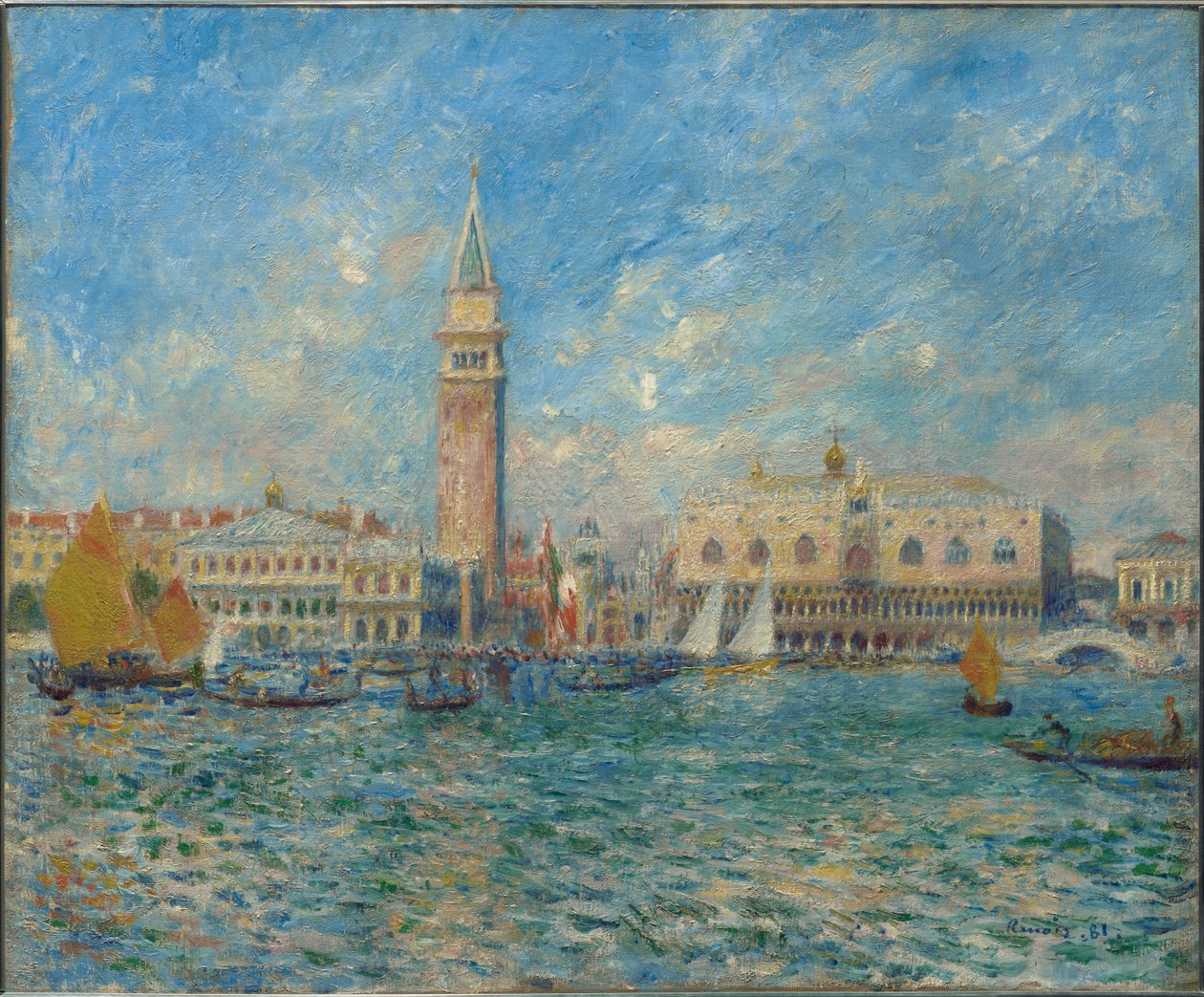 Benátky, Dóžecí palác od Pierre-Auguste Renoir