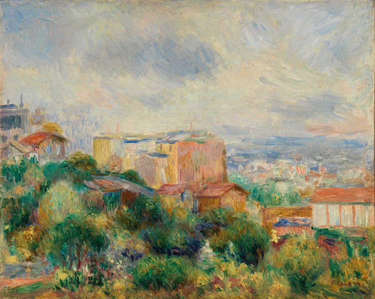 Pohled z Montmartru (Vue de Montmartre) od Pierre-Auguste Renoir