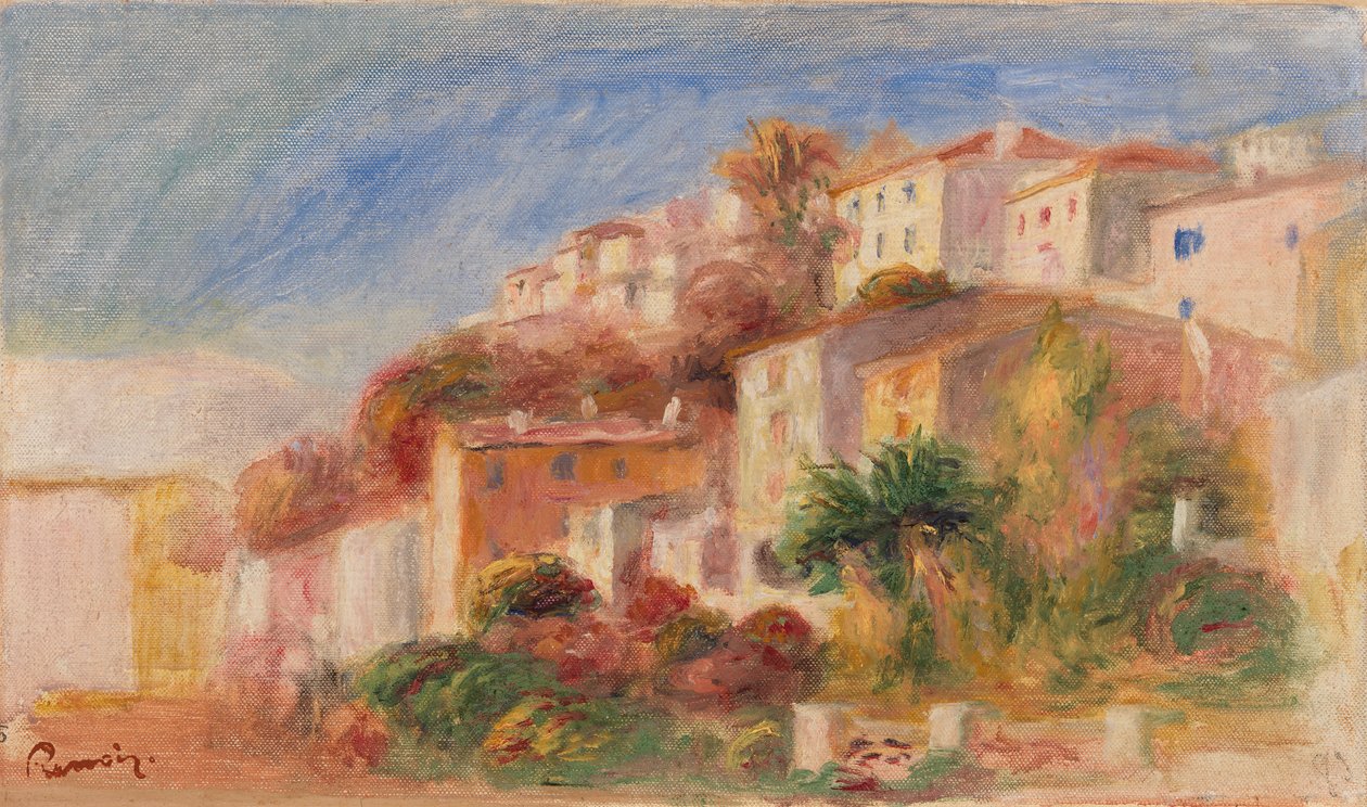 Pohled ze zahrady pošty, Cagnes od Pierre-Auguste Renoir