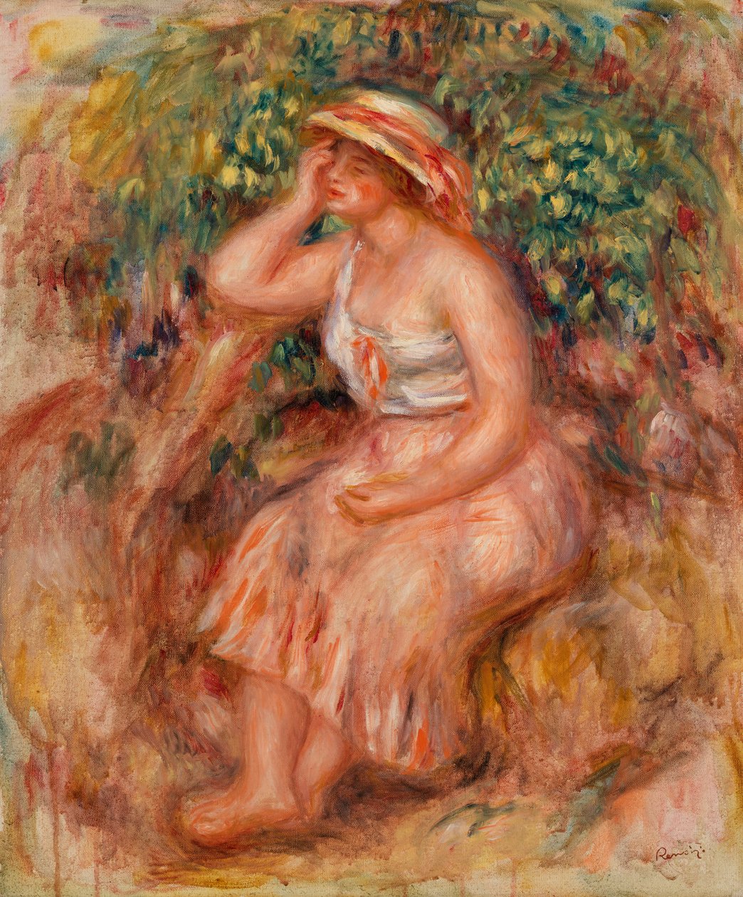 Žena snění od Pierre-Auguste Renoir