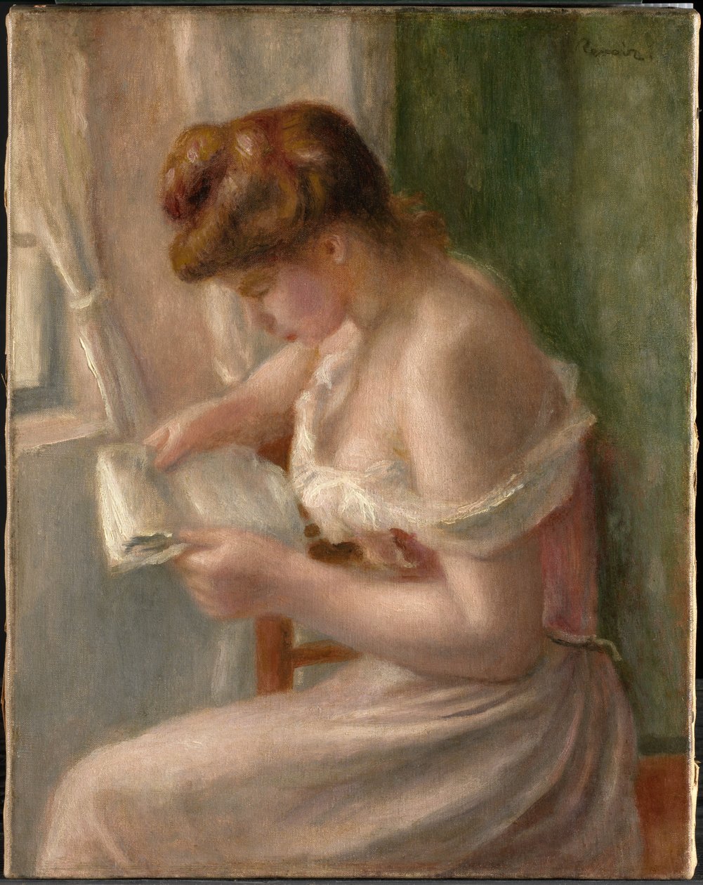 Žena čtoucí od Pierre-Auguste Renoir