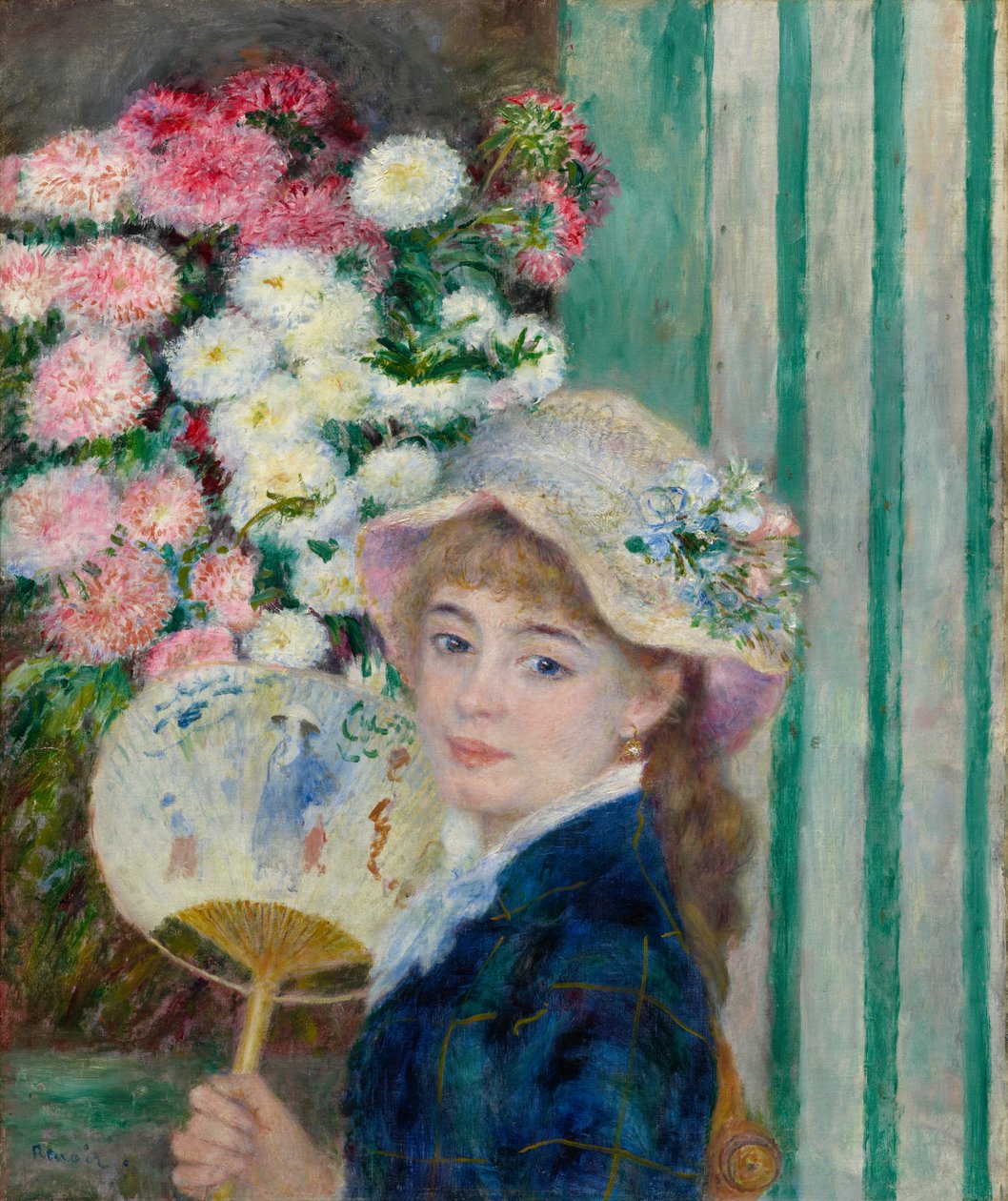 Žena s vějířem od Pierre-Auguste Renoir