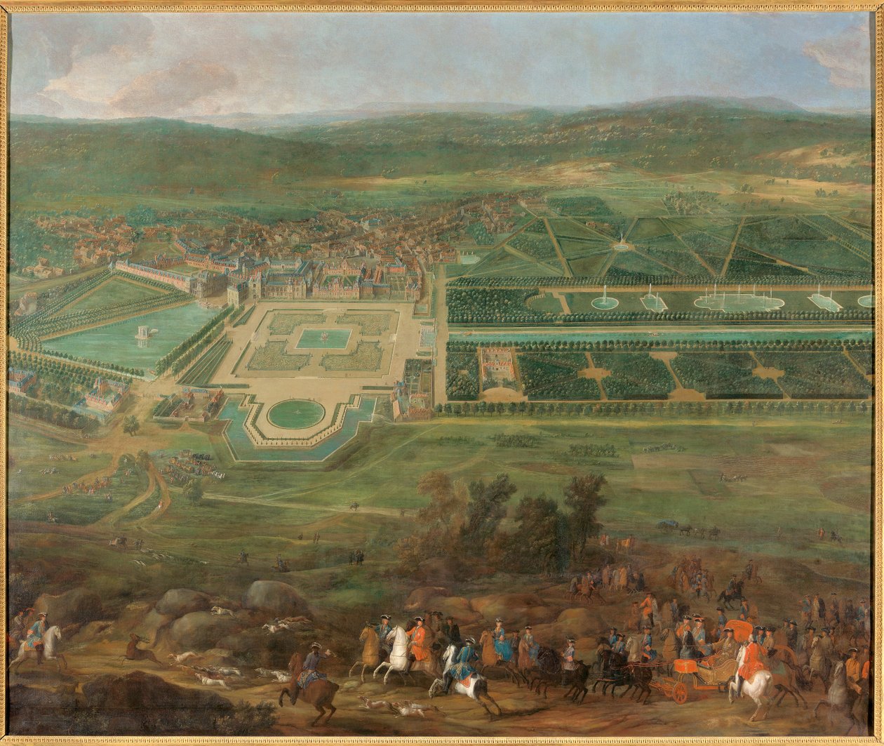 Pohled na zámek Fontainebleau od Pierre Denis Martin