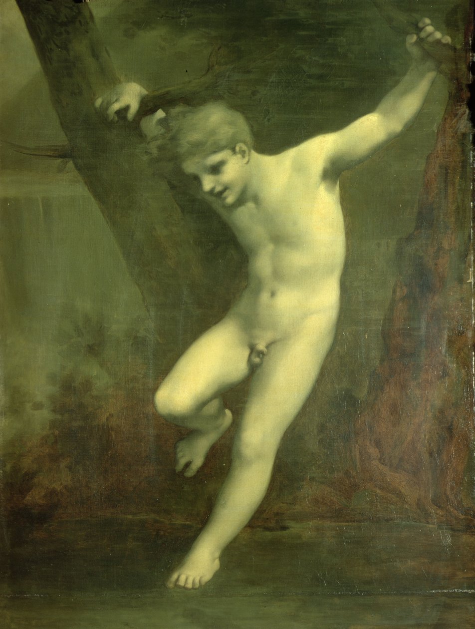 Mladý Zephyr balancuje nad vodou od Pierre Paul Prudhon