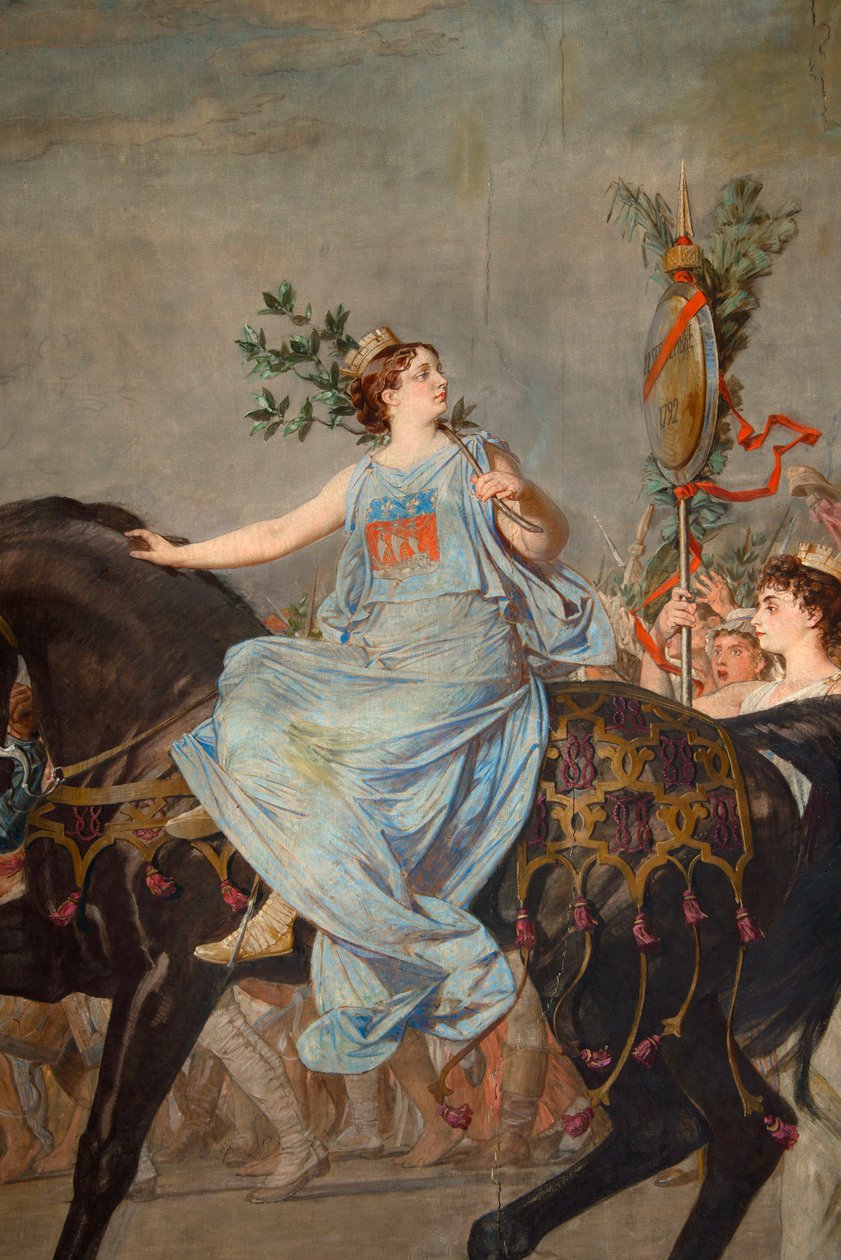 Freska "" Triumph of the Republique "" od Pierre Paul Lêon Glaize