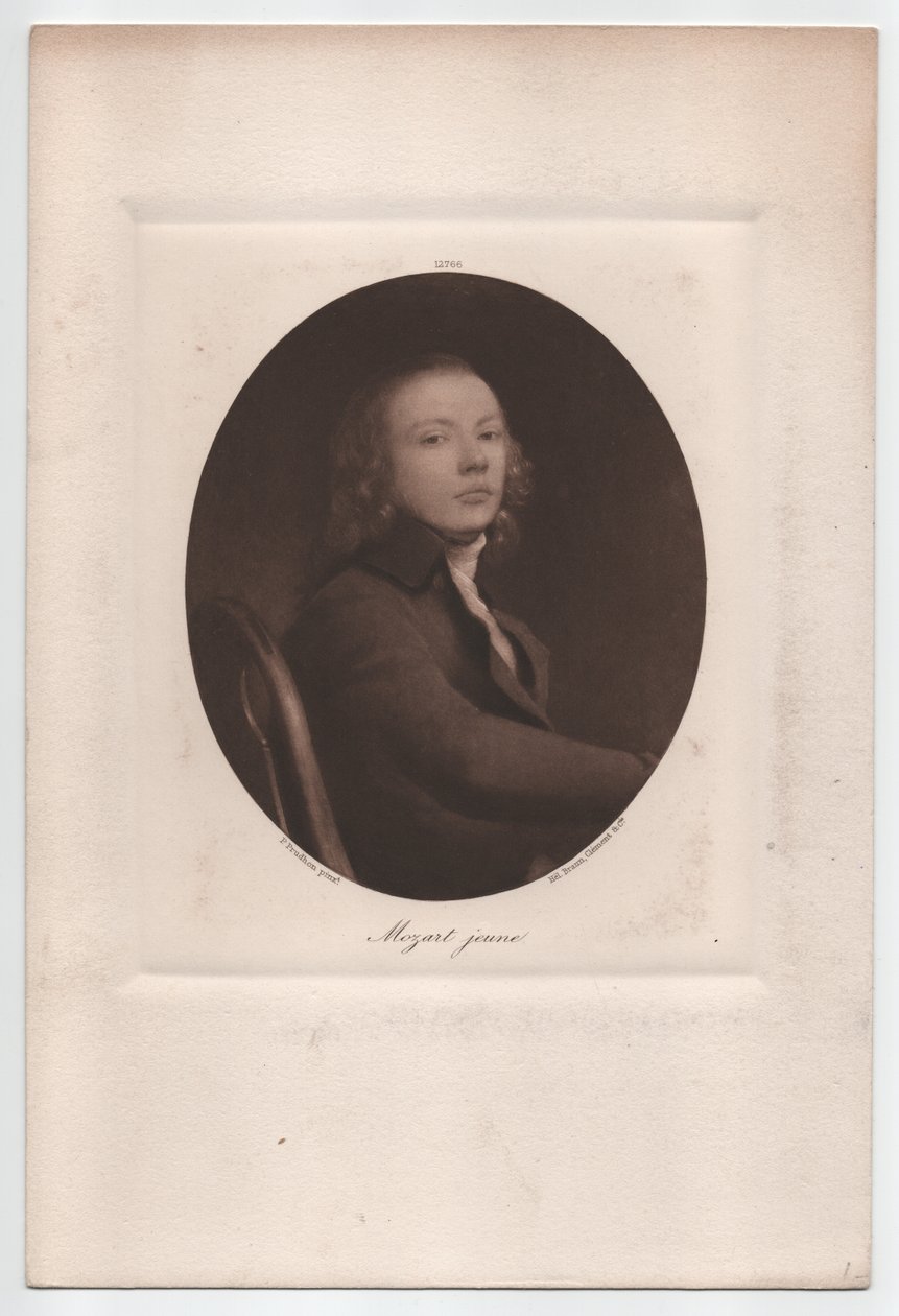 Mladý Mozart (kolem roku 1900, ilustrace) od Pierre Paul Prud