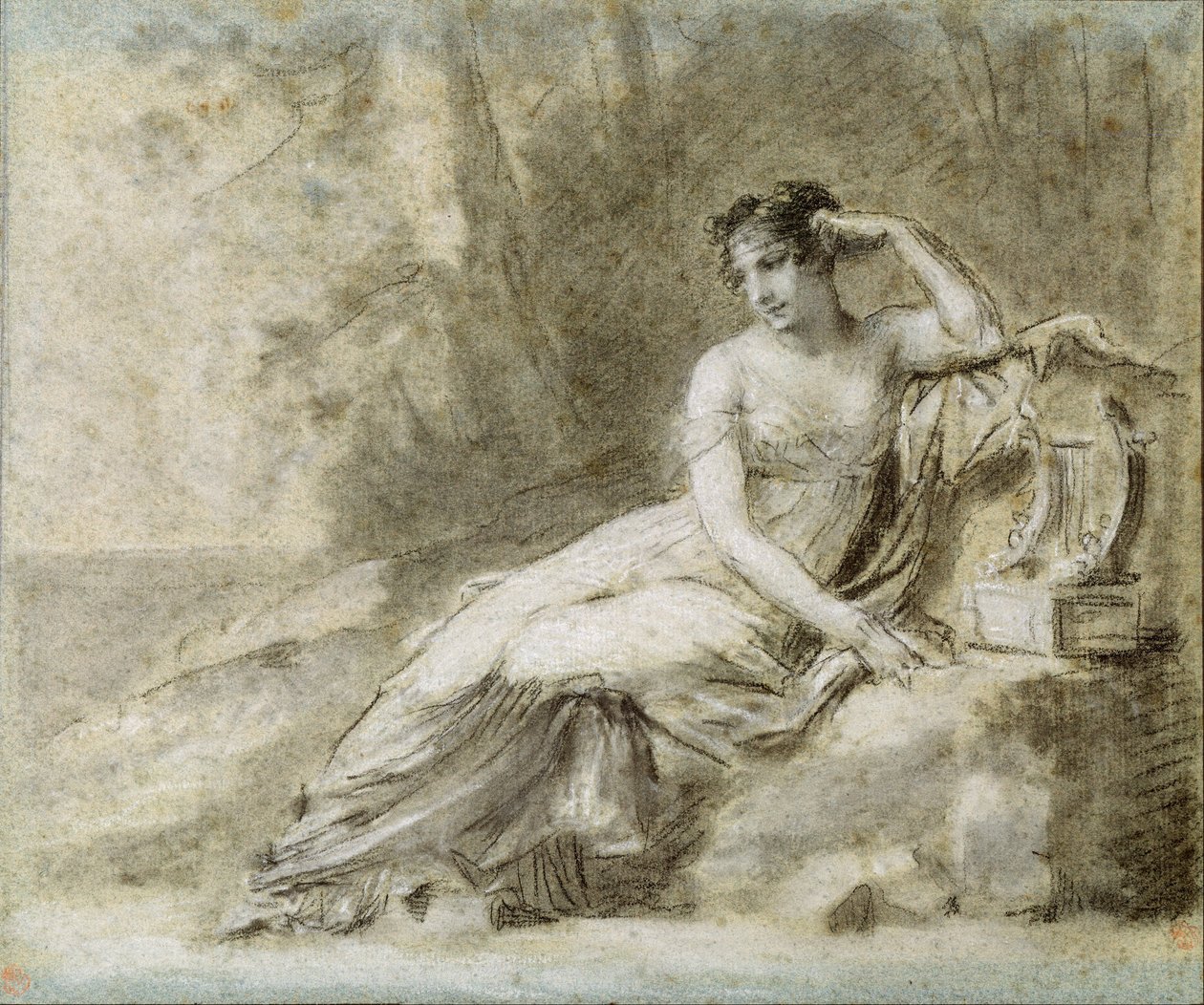 Studie pro portrét císařovny Joséphine od Pierre Paul Prudhon