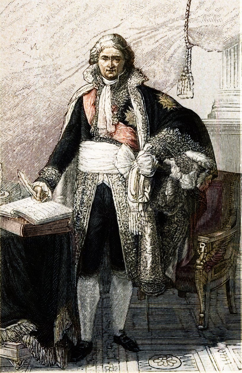 Portrét Jean Etienne Marie Portalis. Francouzský právník a politik (1746 -1807) podle obrazu Pierra Gautherota. od Pierre (after) Gautherot