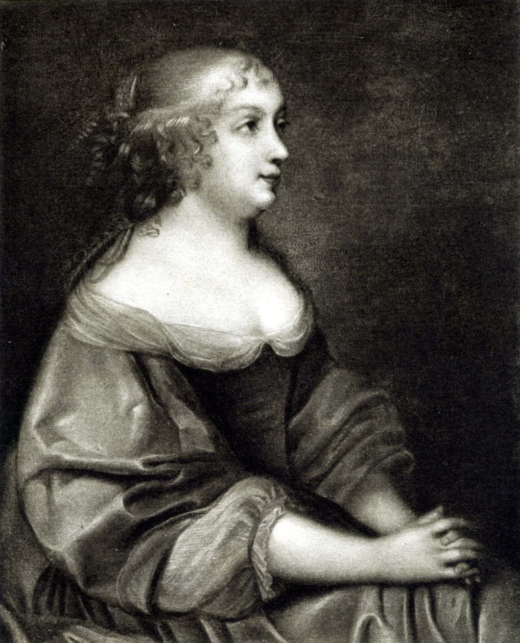Portrét Anny Rakouské (1601 - 1666), královny Francie a Navarry, matky Ludvíka XIV. od Pierre (after) Mignard