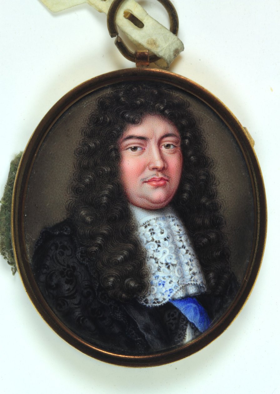 Christopher Monck, druhý vévoda z Albemarle (smalt na zlatě) od Pierre (attr.to) Signac