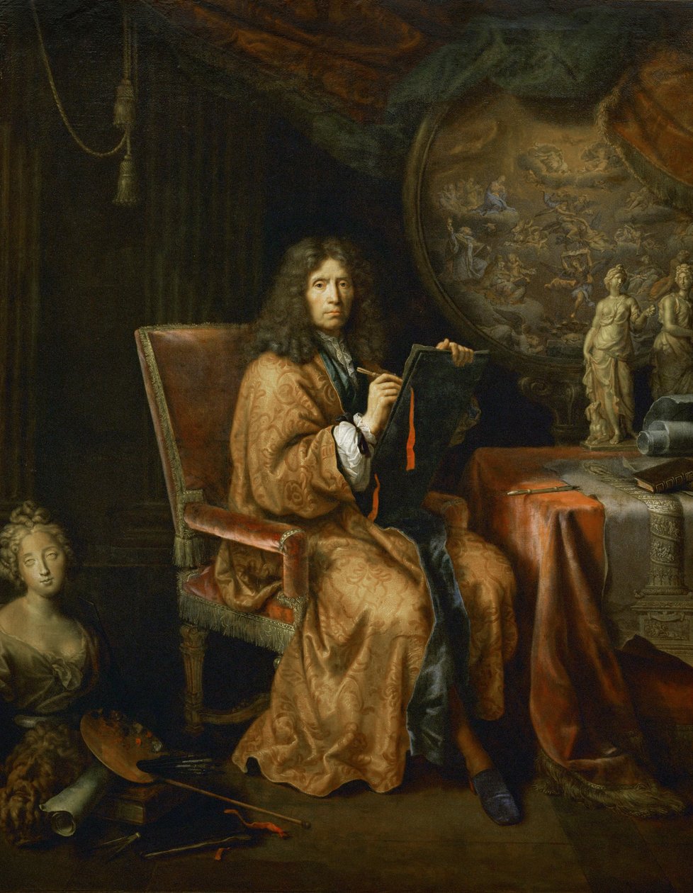 Portrét umělce - Autoportrét ... od Pierre (follower of) Mignard