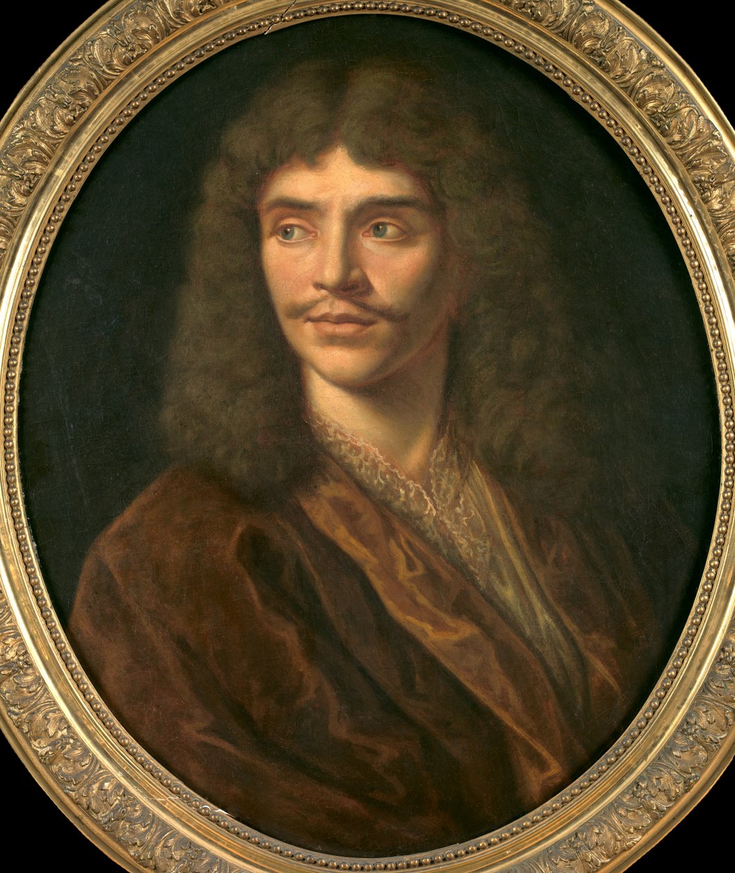 Moliérův portrét od Pierre (follower of) Mignard