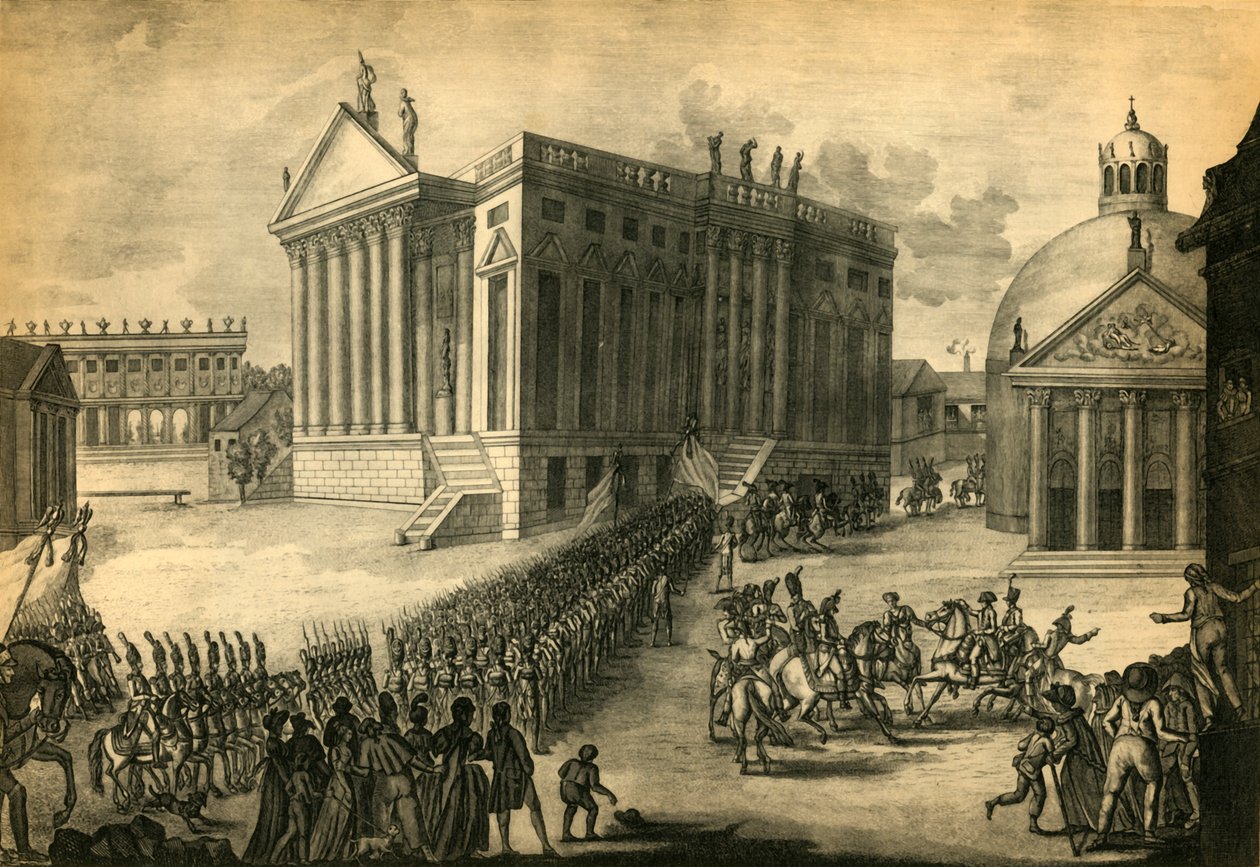 Triumfální vjezd Francouzů do města Berlín, 27. října 1806, 1921. od Pierre Adrien Le Beau