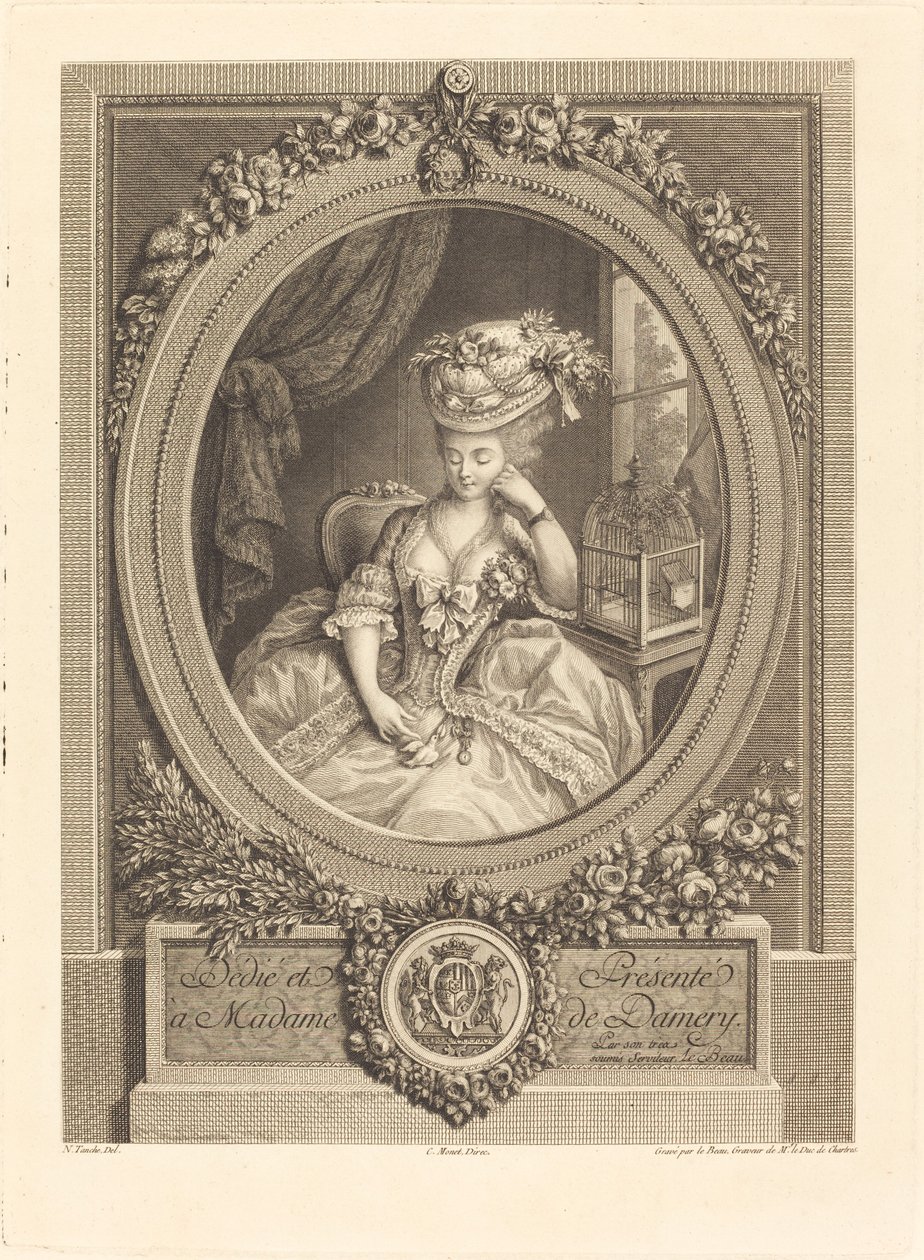 Pučící touhy od Pierre Adrien Le Beau after Nicolas Tanché