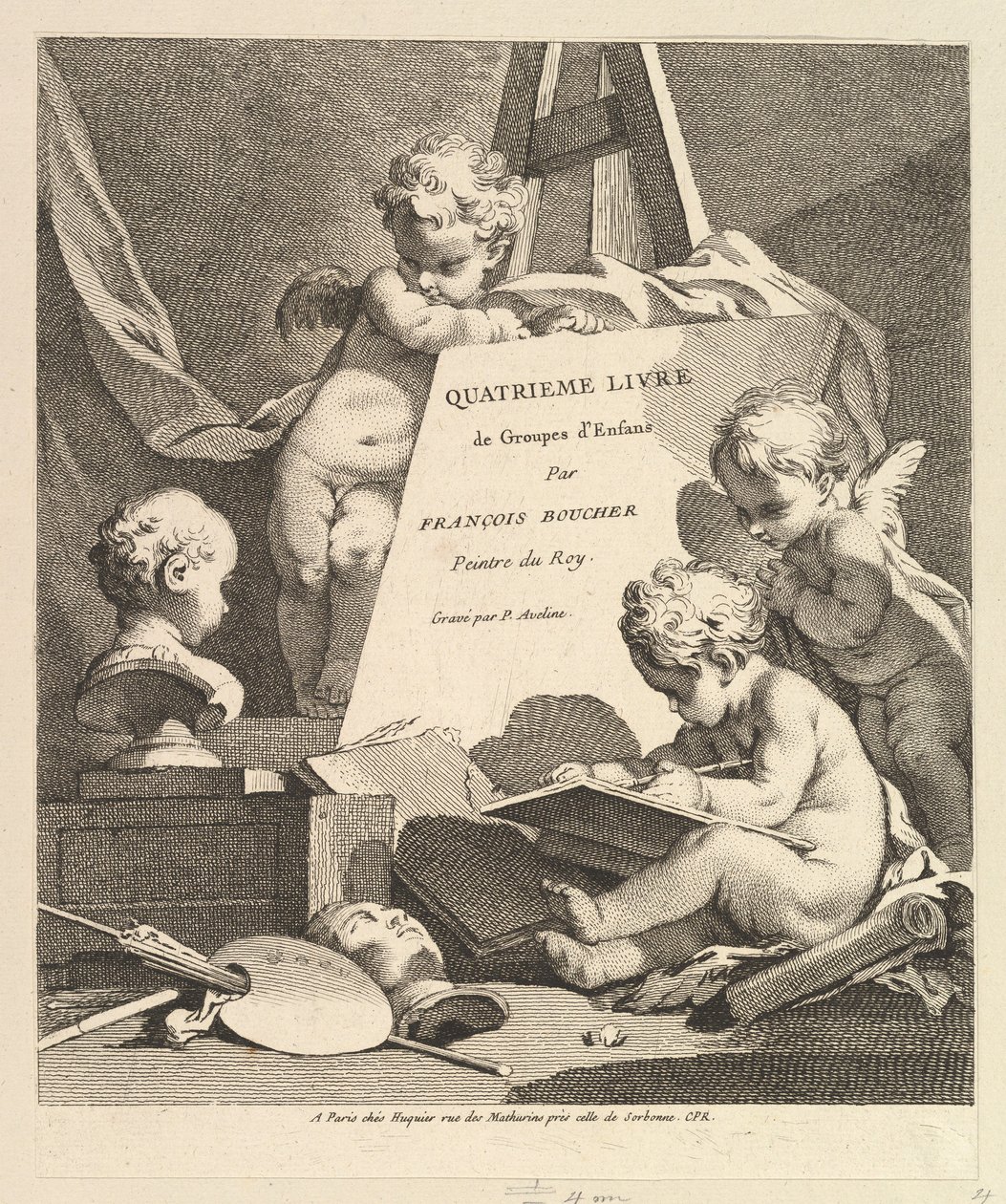 Frontispis, 1727-60. od Pierre Alexandre Aveline