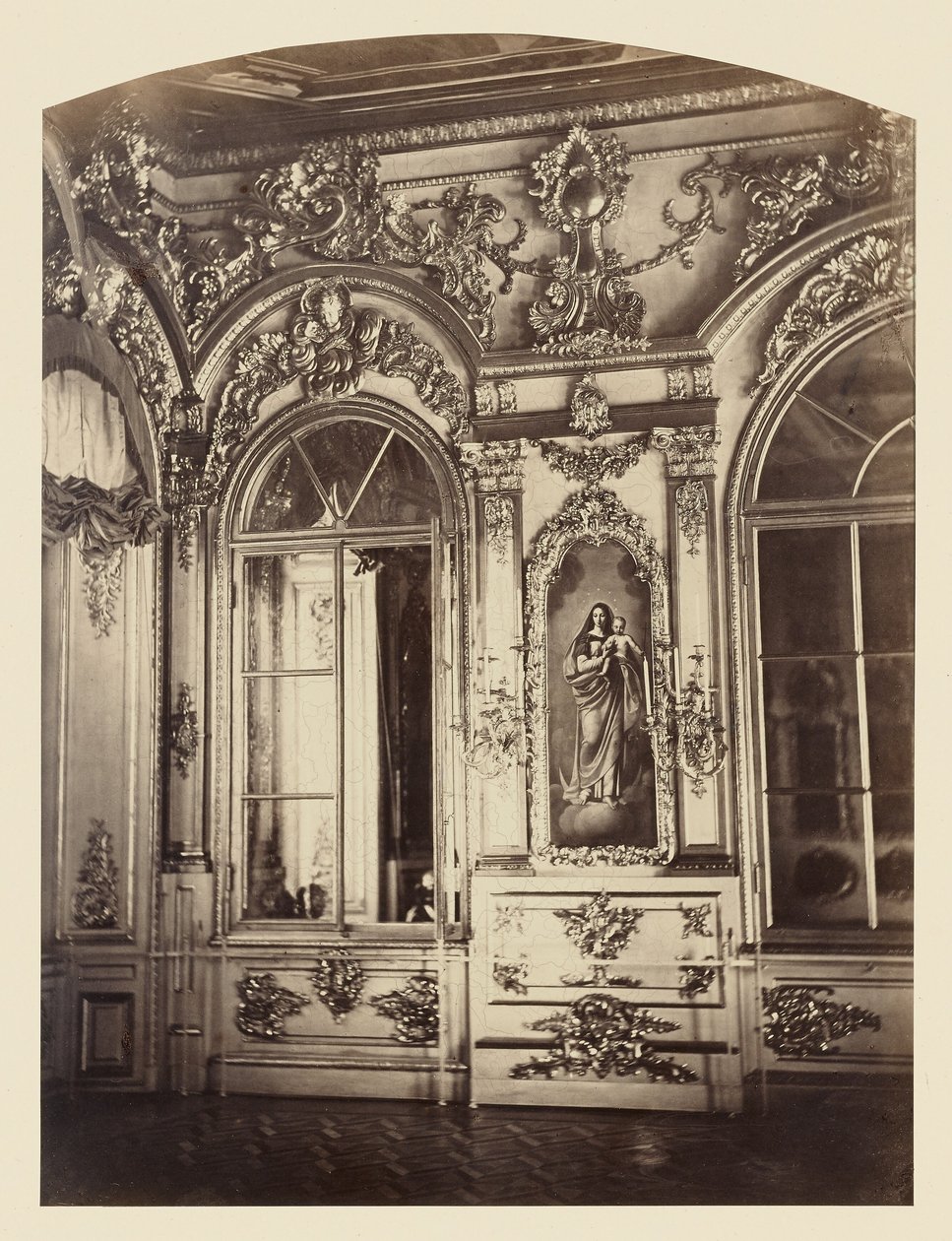 Carskoje-Selský palác, Císařská tribuna s kaplí od Pierre Ambrose Richebourg