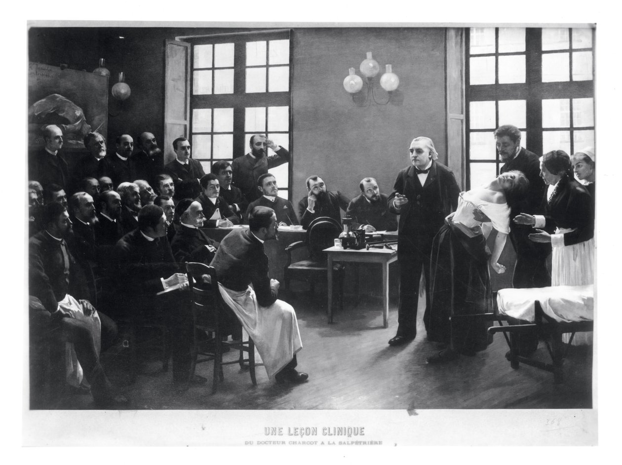 Klinická lekce s doktorem Charcotem v Salpetriere, 1887 od Pierre Andre Brouillet