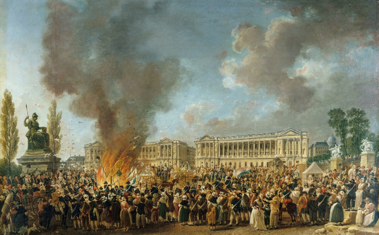 Festival jednoty a nedělitelnosti 10. srpna 1793. od Pierre Antoine Demachy