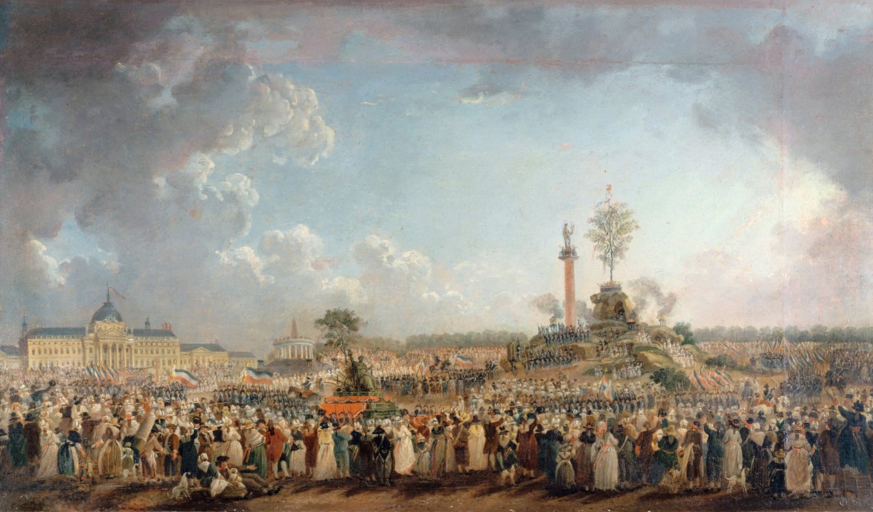 Festival nejvyšší bytosti na Marsu poli, 8. června 1794, 1794. od Pierre Antoine Demachy