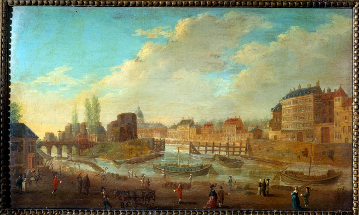 Pohled na ostrov Louviers a Point of Saint Louis Island Pohledy na Saint Paul Port Malba od Pierra Demachy (1723-1807) 1780 Sun. 0,32x0,53 m Paříž, Musee Carnavalet od Pierre Antoine Demachy