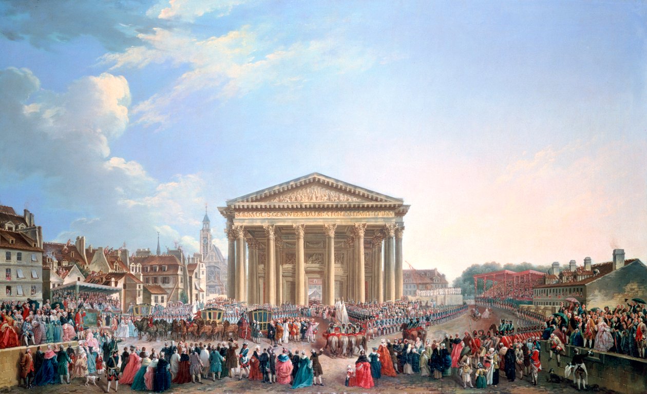 Obřad v Novém kostele St Genevieve, 1765 od Pierre Antoine de Machy