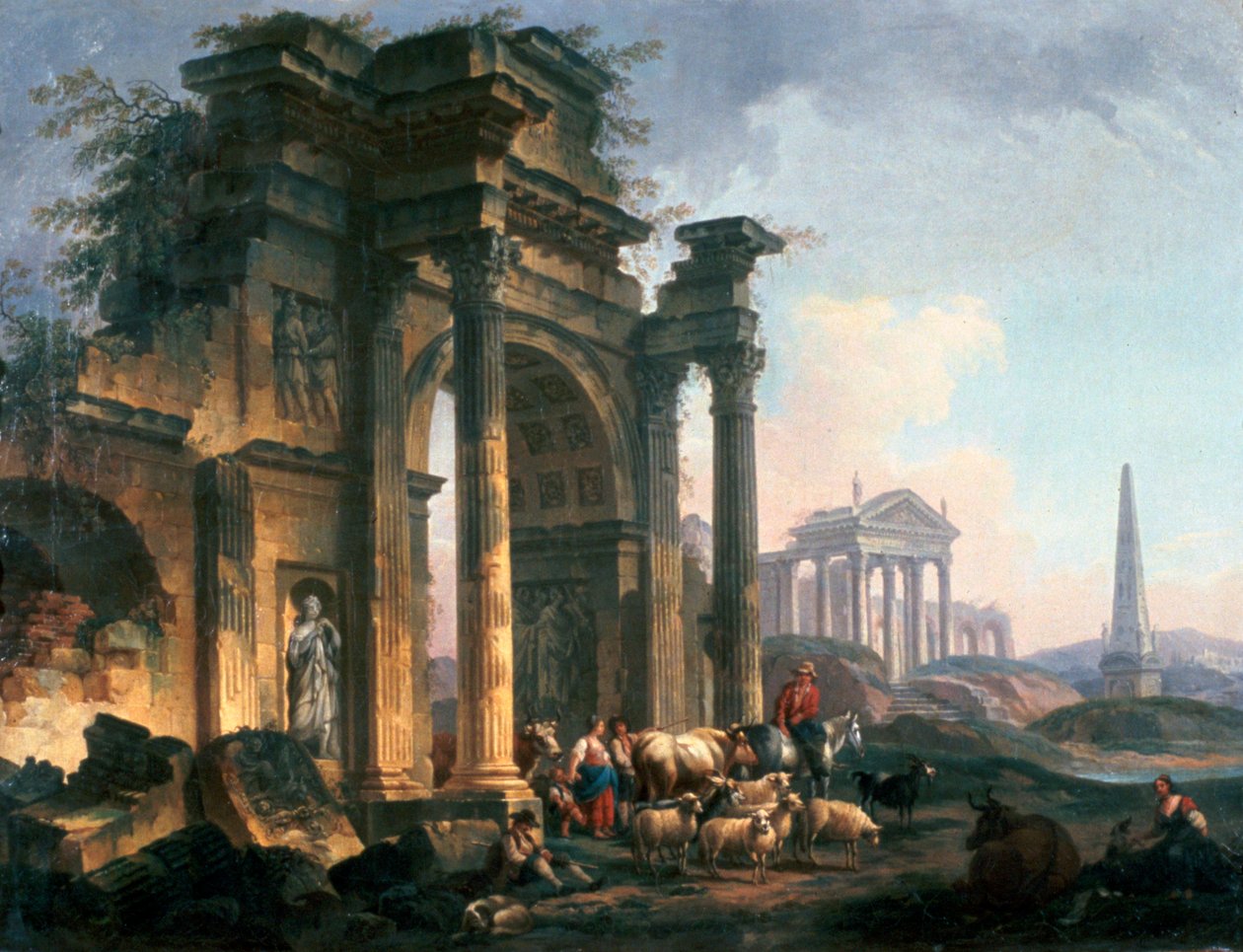Arc de Triomphe, c1740-1807 od Pierre Antoine de Machy