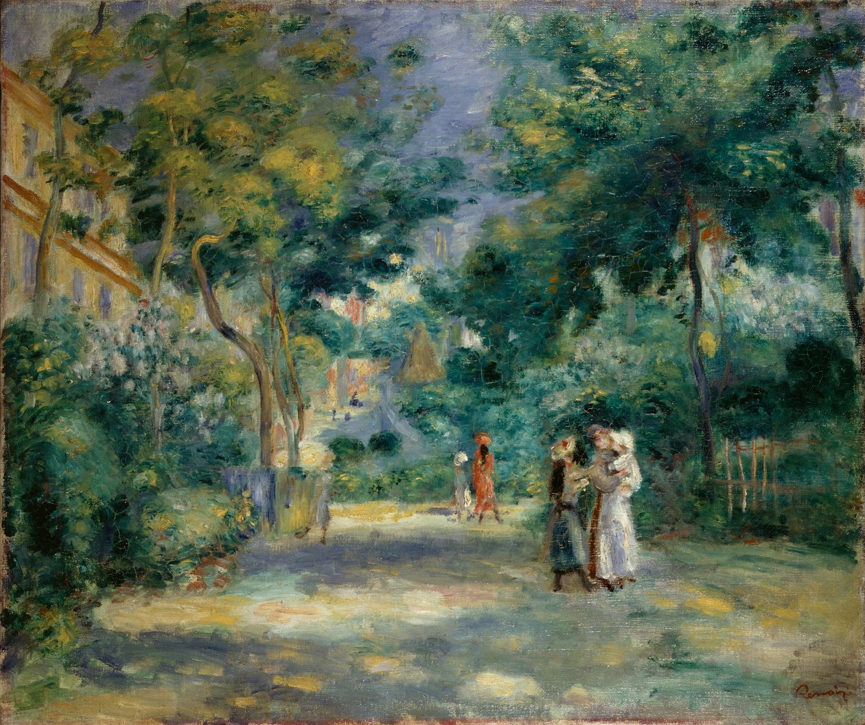 Zahrada na Montmartru, 1890-1899 od Pierre Auguste Renoir