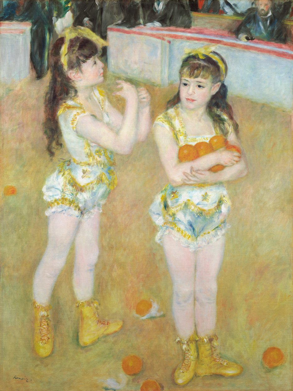 Akrobati v Cirku Fernando (Francisca a Angelina Wartenbergovy) od Pierre Auguste Renoir