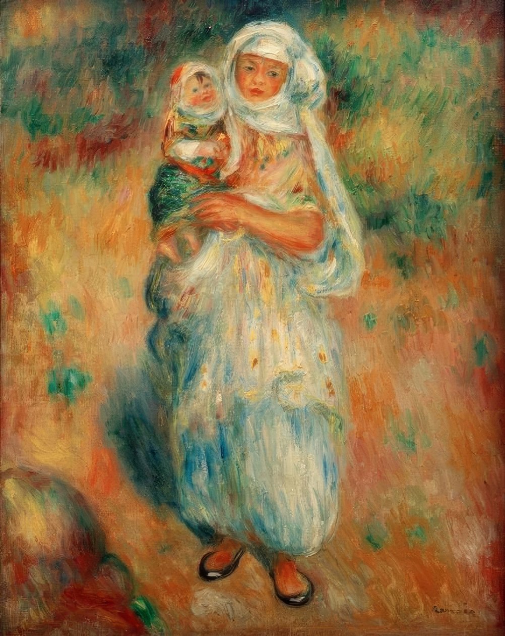 Alžířan s dítětem od Pierre Auguste Renoir