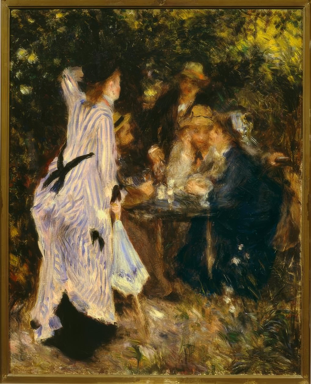 V zahradě (Pod altánem, Moulin de la Galette) od Pierre Auguste Renoir