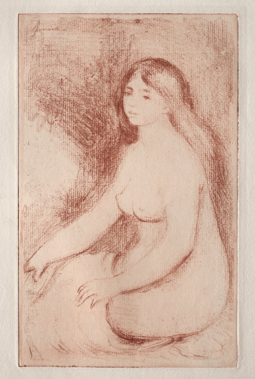 sedící koupající od Pierre Auguste Renoir