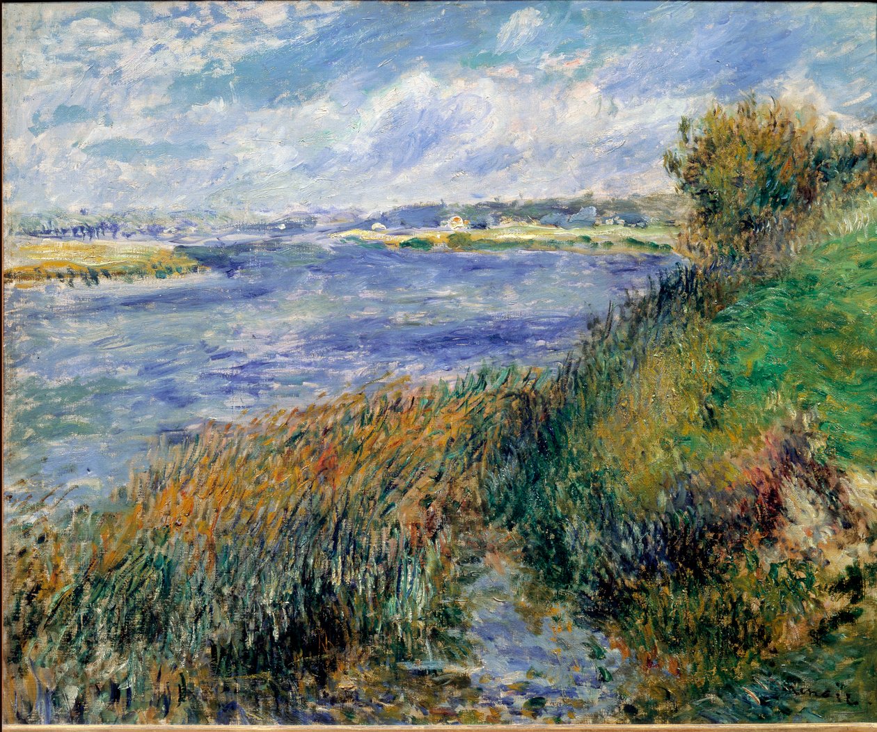 Břehy Seiny v Champrosay od Pierre Auguste Renoir