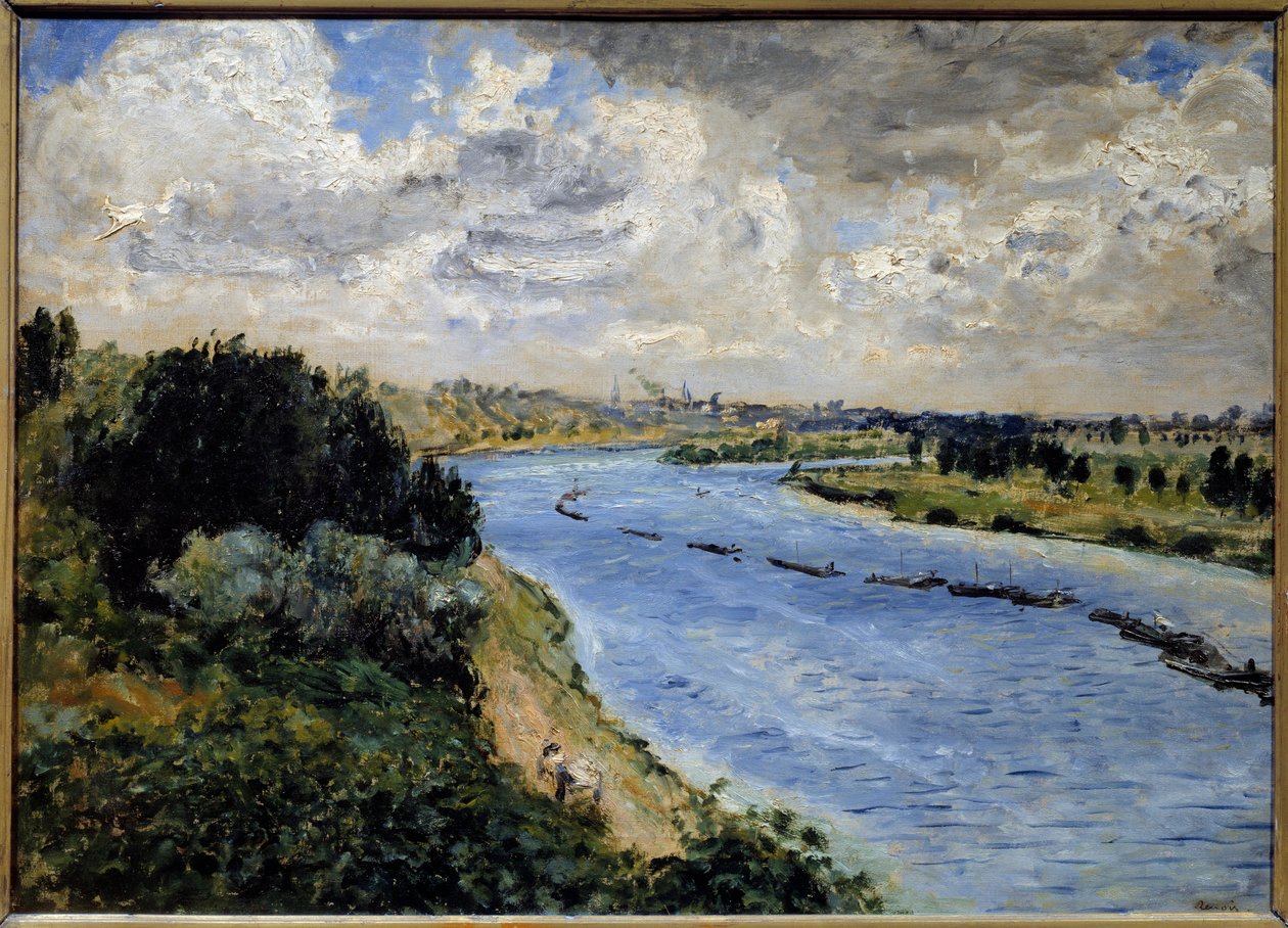 Člun na Seině. Obraz Pierra Auguste Renoira (1841-1919) od Pierre Auguste Renoir