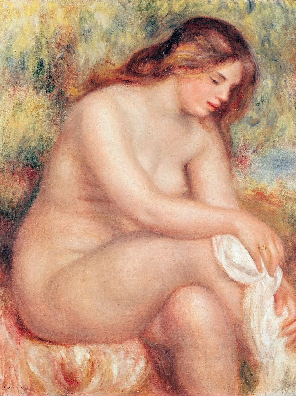 Koupání se suší, kolem roku 1910 od Pierre Auguste Renoir